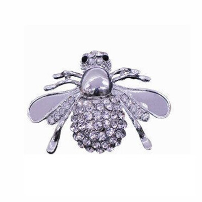

Animal Bee Rhinestone Brooch Suit Collar Pin Shawl Scarf Buckle for Women
