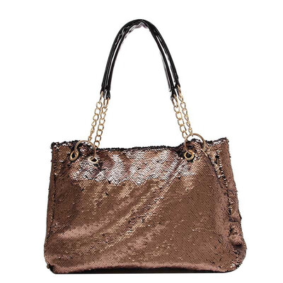 

Women&39S Fashion Shoulder Bag Sequin Chain Bag Handbag Case Shiny Tote Bag