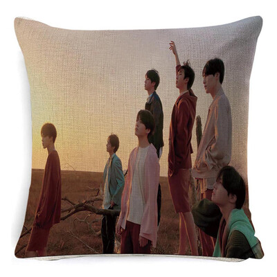 

CAR-TOBBY Kpop BTS MAP of The Soul Personal Home Decoration Sofa Throw Pillow Case Cushion Covers Zippered Pillowcase