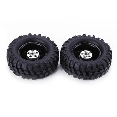 

2pcs 110 Simulation Trailer Car Rubber Tyre for Tamiya Axial Scx10 90046