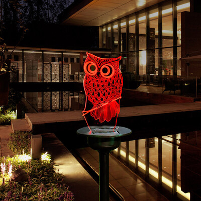 

Gobestart LED Solar Power Animal Lawn Lamp Garden Yard Stake Landscape Outdoor Light Decor