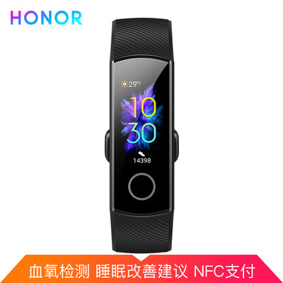 

Honor Bracelet 5 NFC Edition Intelligent Sports Symphony Screen Touch Dial Market Sleep Blood Oxygen Detection Real-time Heart Ra