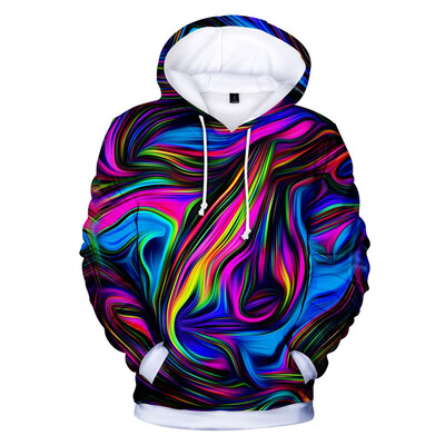 

Toponeto Unisex Mens 3D Printing Hoodie Creative Casual Long Shirts Top Blouse