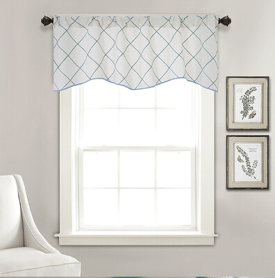 

Gobestart Valance Curtains Extra Wide&Short Window Treatment Kitchen Living Bathroom