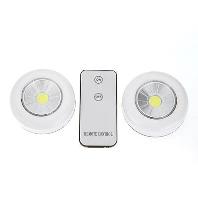 

2pcs LED Bedroom COB 50LM Night Light Wireless Remote Control Wall Lamp