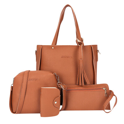 

Four-piece bag luxury handbags women bags designer 2019 new fashion four-piece suit shoulder bag Messenger bag wallet