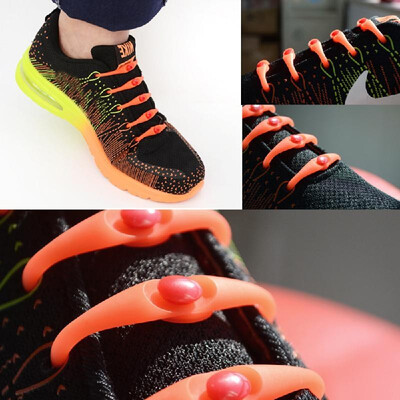 

12Pcs Funny Convenient Lock Elastic No Tie Silicone Shoelaces Lazy Horn Shape Shoe Laces for Sneaker