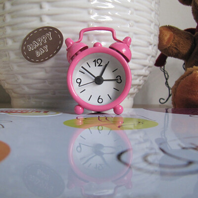 

Gobestart Creative Cute Mini Metal Small Alarm Clock Electronic Small Alarm Clock