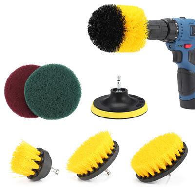 

7pcs Drill Brush Scouring Pad Attachments for Bathroom Kitchen Cleaning