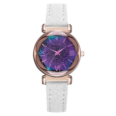

Best Selling Women Watches Fashion Leather Strap Dial Ladies Quartz Wristwatch Romantic Starry Sky Clock Gift Zegarki Damskie