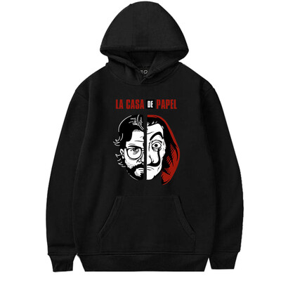 

Herqw61 Unisex La Casa De Papel Money Heist Bella Ciao Hoodie Mens Streetwear Sweatshirt