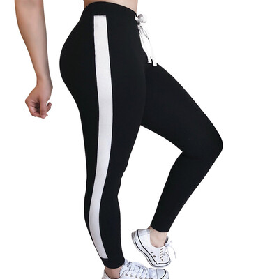 

Tailored Women Striped Drawstring Pants Women Bowtie Sports Casual Pants