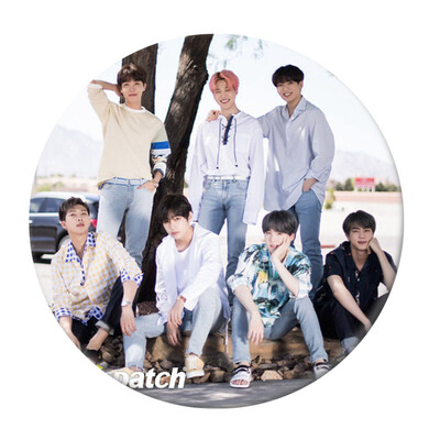 

KPOP Bangtan Boys BTS LightBoy With Luv Brooch Pin Badge For Clothes Hat Bag