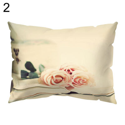 

Vintage Flower Printed Throw Pillow Protector Case Cushion Cover Bedding Article