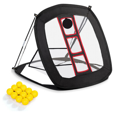 

Portable Pop Up Golf Chipping Net with 12 Training Balls