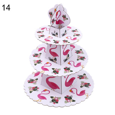 

Flamingo Paper Cup Plate Napkin Spoon Fork Box Banner Birthday Party Tableware