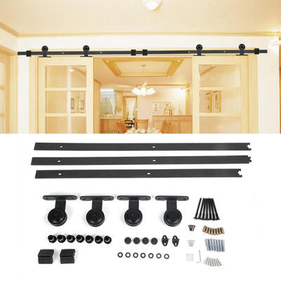 

Greensen Wheel Sliding Barn T Type Single Side 3 Meter Double Door Interior Closet Door Track