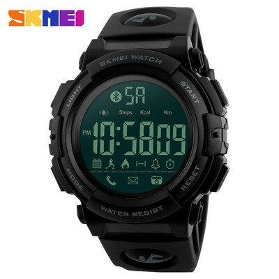 

SKMEI Men Sports Watches Bluetooth Smart Watch Women Fashion Outdoor Pedometer Camera Waterproof Digital Wristwatches 1303