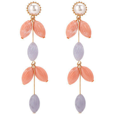 

New Mode Style Women Fashionable Imitation Pearl All-match Fringe Bead Drop Earrings For Women Birthday Fashion Gifts