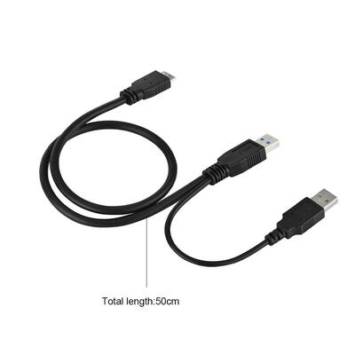

Greensen USB30 to Micro-B CableUSB 30 A Male to Micro-B Male Male Power Supply Y Cable for Mobile Hard Drive HDD 50cm