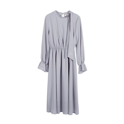 

The new autumn 2018 Embroidery chiffon dress