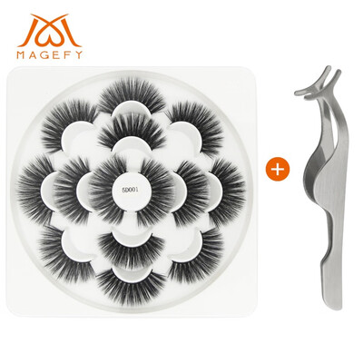 

Gobestart 7 Pairs Of Lotuses With 5D Mink False Eyelashes And Natural Dense Eyelashes