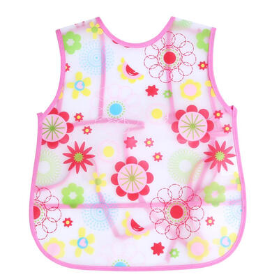 

Baby Feeding Bibs Waterproof Art Smock Bib Apron Cartoon Children Vest