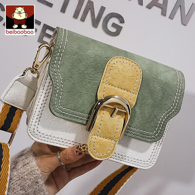 

Small bag women 2019 new Korean version of Joker Messenger bag fashion Hong Kong style shoulder bag color small square bag