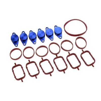 

6 X 22MM Diesel Swirl Flap Blanks Repair Kit with Manifold Gaskets for BMW