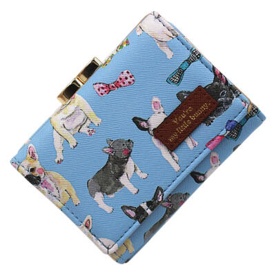 

Cartoon Animals Bottles Printing Coin Purse Young Students Personality Purse With Card Holder Short Wallets For Women