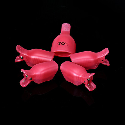 

Toponeto 5Pcs Toenail Soak Off Clip Caps Gel Nail Art Tips Reusable Clamp Remover GN