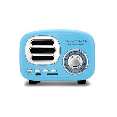 

Mini Retro Bluetooth Speakers HIFI Sound MP3 Music Player Support 32G TF Card AUX with HD Mic for Smartphone PC