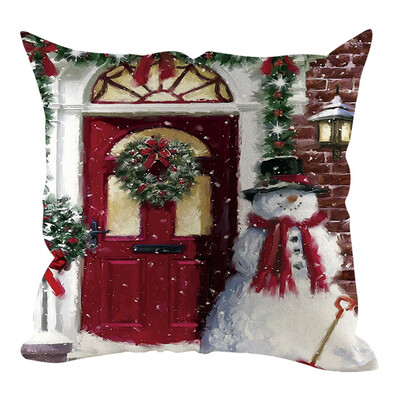 

Tailored Christmas Pillow Cover Pillowcases Decorative Sofa Cushion Cover Home Decoration