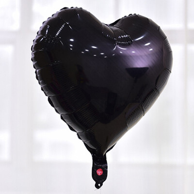 

FUNNYBUNNY 18 Inch Love Pentagram Black White Peach Heart Star Aluminum Balloon Korean Birthday Party Confession Balloon