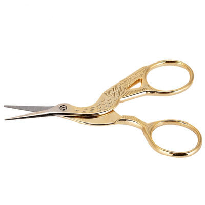 

Greensen Professional Vintage Nail Art Stainless Steel Scissor Manicure Shear Tools Gold