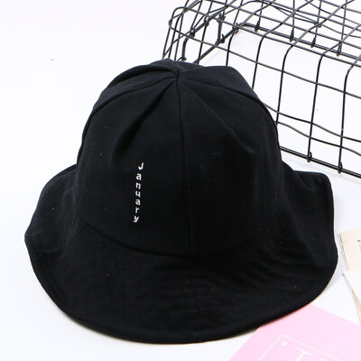 

Korea retro casual letter basin cap female foldable fisherman cap male couple cap spring&summer sun visor cap