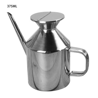 

375625ml Stainless Steel Kitchen Oil Sauce Pot Container Bottle Can Dispenser
