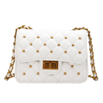 

Hong Kong style small bag female bag 2019 new wave Korean version ins rhombic chain bag slung fashion wild shoulder bag