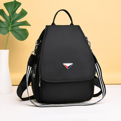 

Mothers Simple Shoulder Bag Lady Korean Version Fashion Backpack Anti-theft Oxford Canvas Backpack