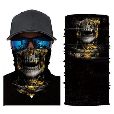 

Cool Robot Skeleton Halloween Mask Scarf Joker Headband Balaclavas for Cycling Fishing Ski Motorcycle AC232