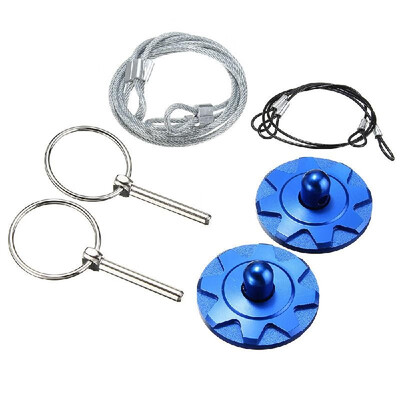

2Pcs CNC Universal Car Racing Sport Bonnet Hood Pin Lock Latch Appearance Kit