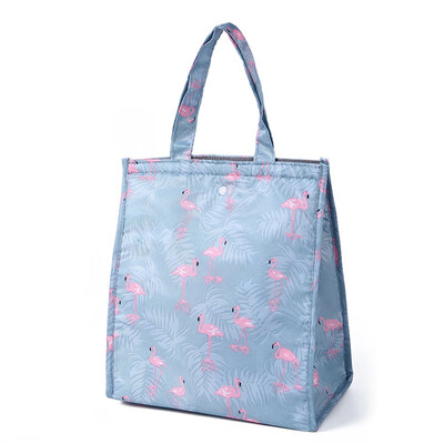 

Reusable Lunch Bag Flamingo Insulated Tote Bag for Women Men School Office