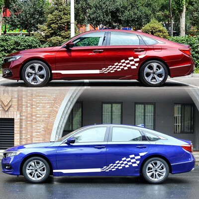 

Body Door Sticker Stripe Lattice Totem Side Skirt Graphics Decal 21530cm Parts