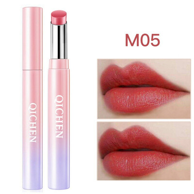 

Moisturizing Thin Tube Lipstick Waterproof Non-stick Cup Long Lasting Colorfast Matte Lipstick Beauty
