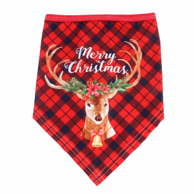 

Christmas Pet Bibs Costume Stylish Christmas Santa Scarf Bibs Kerchief Accessories For Small Pet