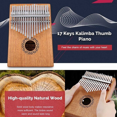 

1017 Keys Kalimba Thumb Piano Mahogany Body Musical Instrument Finger Piano Toys Easy-to-learn
