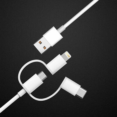 

Original Xiaomi 3-in-1 Cable Micro USB Type C Lightning Charging And Syncing Cord-1m