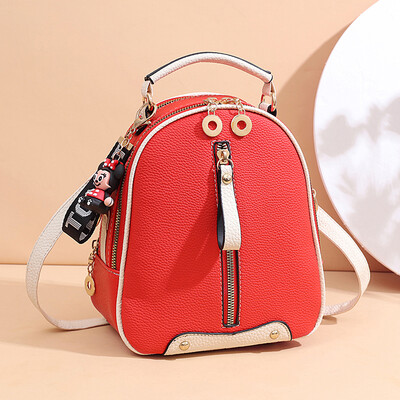 

Double shoulder bag female fashion oblique satchel woman single shoulder bag handbag Korean version 100 lap mini small backpack ti