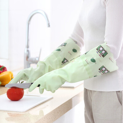 

〖Follure〗Waterproof Velvet Gloves Wash Dishes Dishwashing House Cleaning