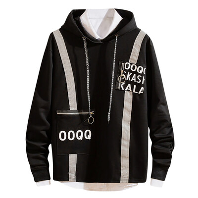 

Toponeto Mens Casual Fashion Letters Printed Pullover Hoodie Loose Outwear Tops Blouse